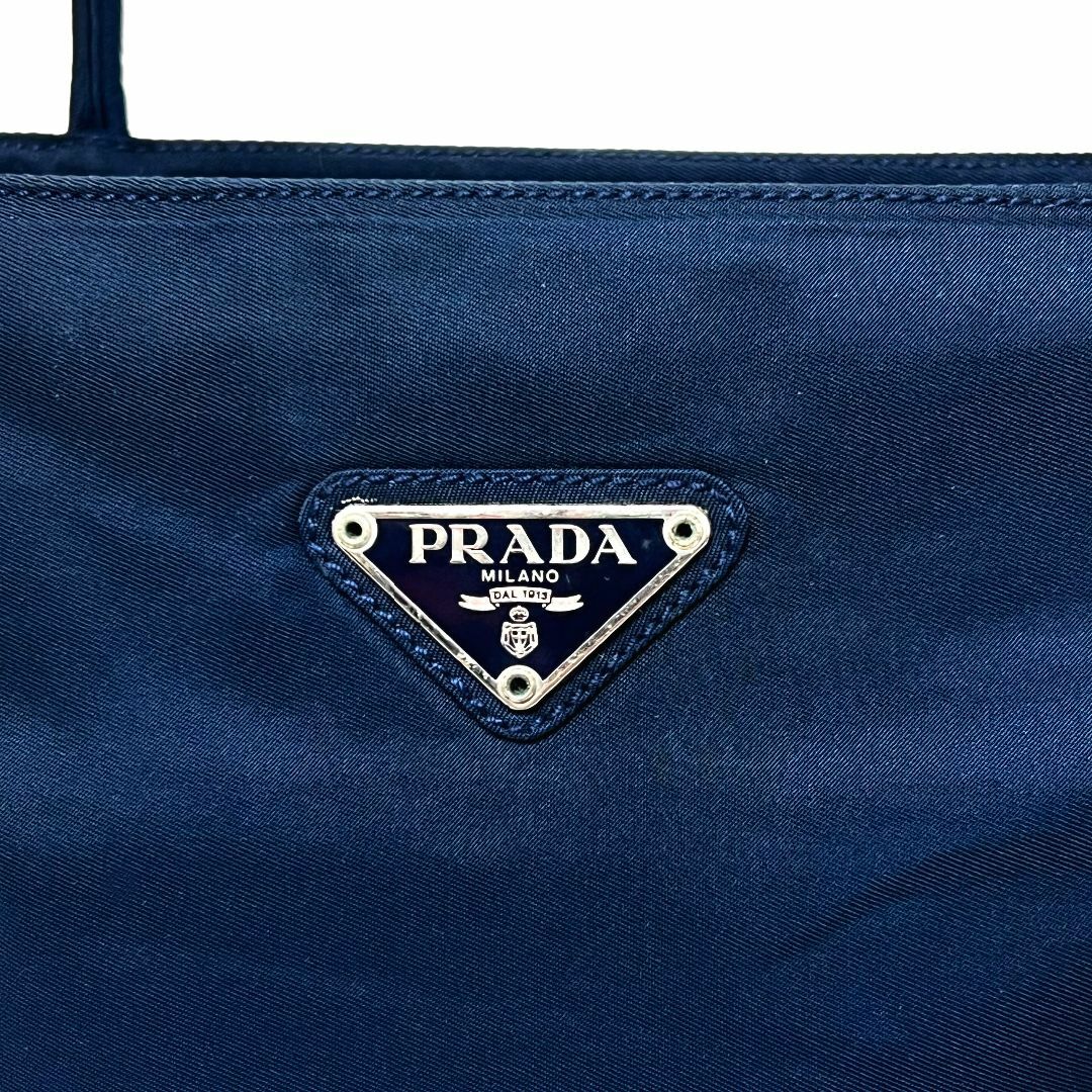 PRADA(プラダ)のPRADA　プラダ　バッグ　トート　ナイロン　ロゴ　ショルダー　ネイビー レディースのバッグ(トートバッグ)の商品写真