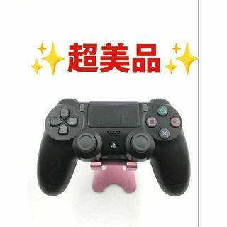 プレイステーション4(PlayStation4)の超美品 PS4 コントローラー DUALSHOCK4 純正 ブラック　b-116(その他)