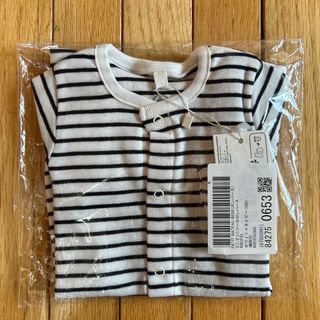 プチバトー(PETIT BATEAU)の【新品・未使用】プチバトー　ミニマリニエールロンパース(ロンパース)