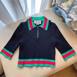 グッチ(Gucci)のGUCCI クロップド ポロシャツ　ウィンター着用(ポロシャツ)