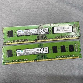 【動作確認済】デスクトップPCメモリー DDR3 8GB 2枚セット⑤(PCパーツ)