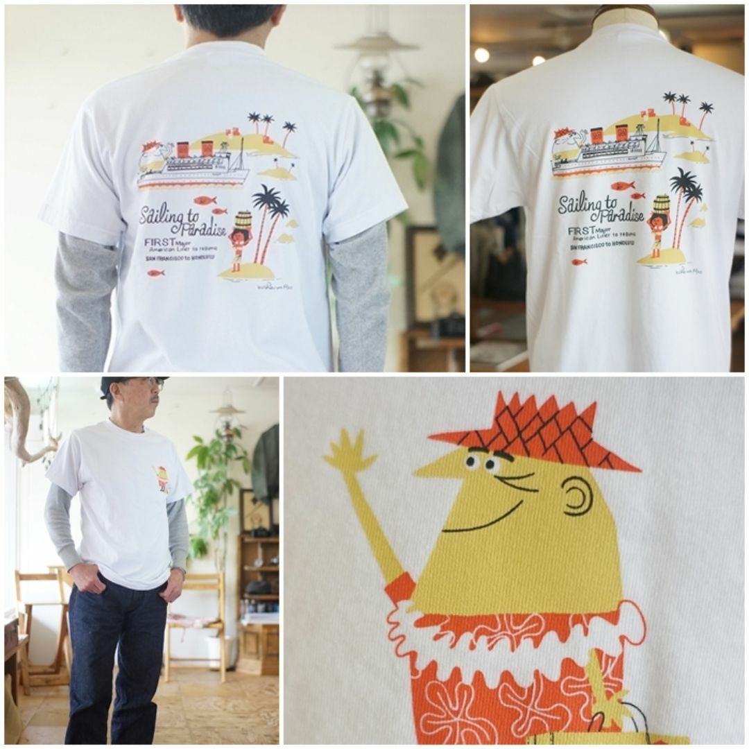 Buzz Rickson's(バズリクソンズ)のSUNSURF サンサーフ　アンクルトリス　半袖プリントTシャツ 79386 M メンズのトップス(Tシャツ/カットソー(半袖/袖なし))の商品写真