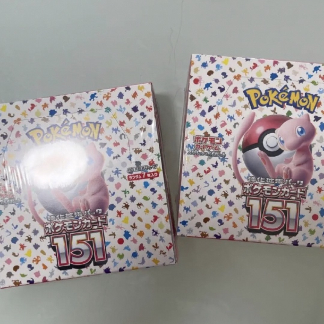 ポケモン(ポケモン)のポケモンカード151 シュリンク付き2BOXセット エンタメ/ホビーのトレーディングカード(Box/デッキ/パック)の商品写真