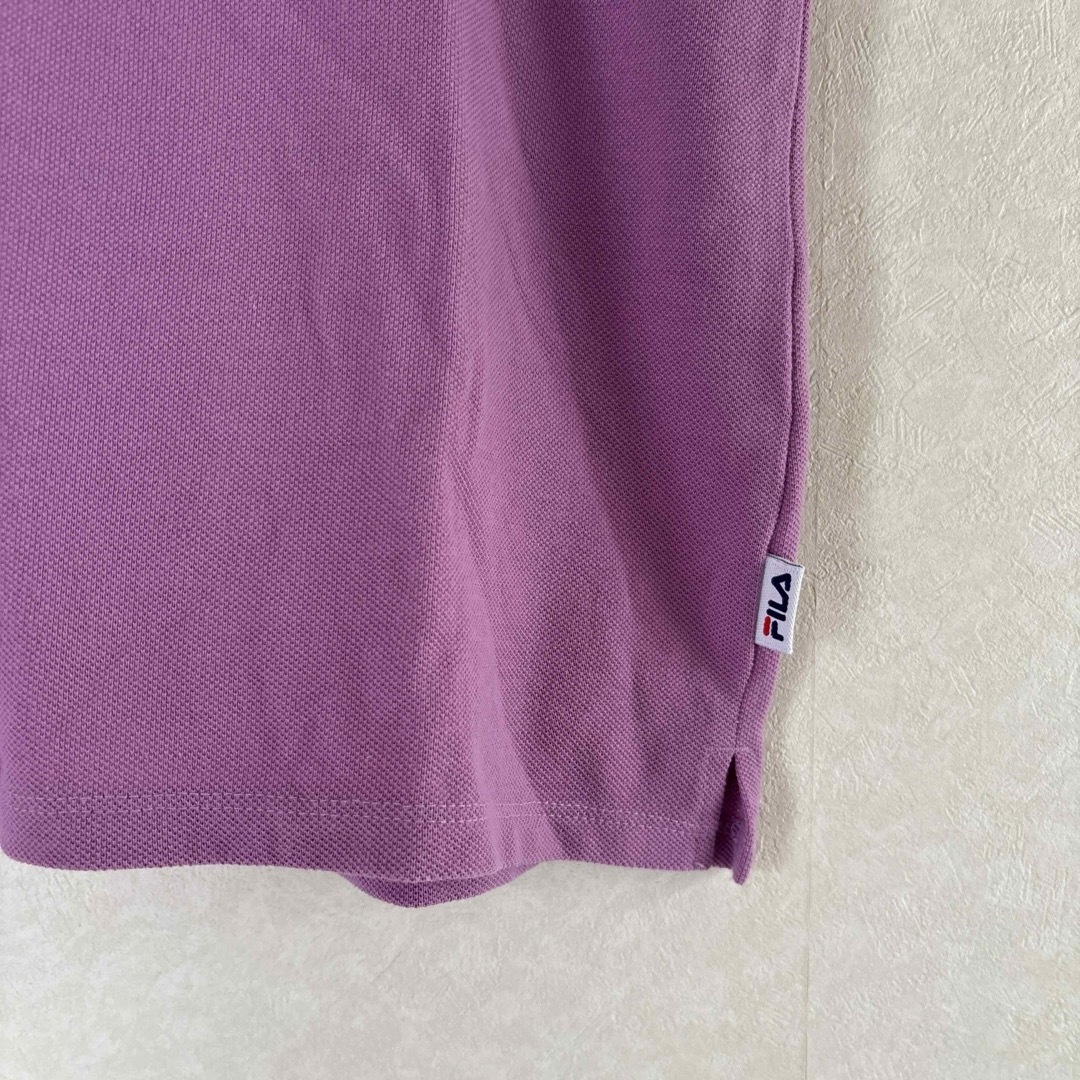 FILA(フィラ)のピンク　パープル　紫　襟付き　むらさき　PINK テニス　ゴルフ　スポーツウェア レディースのトップス(ポロシャツ)の商品写真