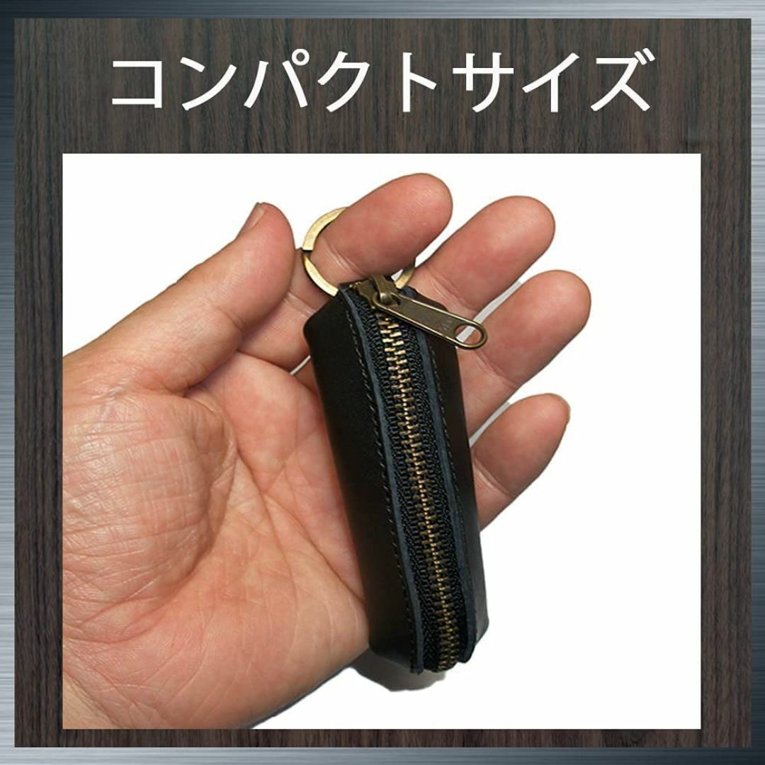 【色:グリーン】[革工房サトウ] 小銭入れ 本革 レザー 革 キーホルダー コイ メンズのバッグ(その他)の商品写真