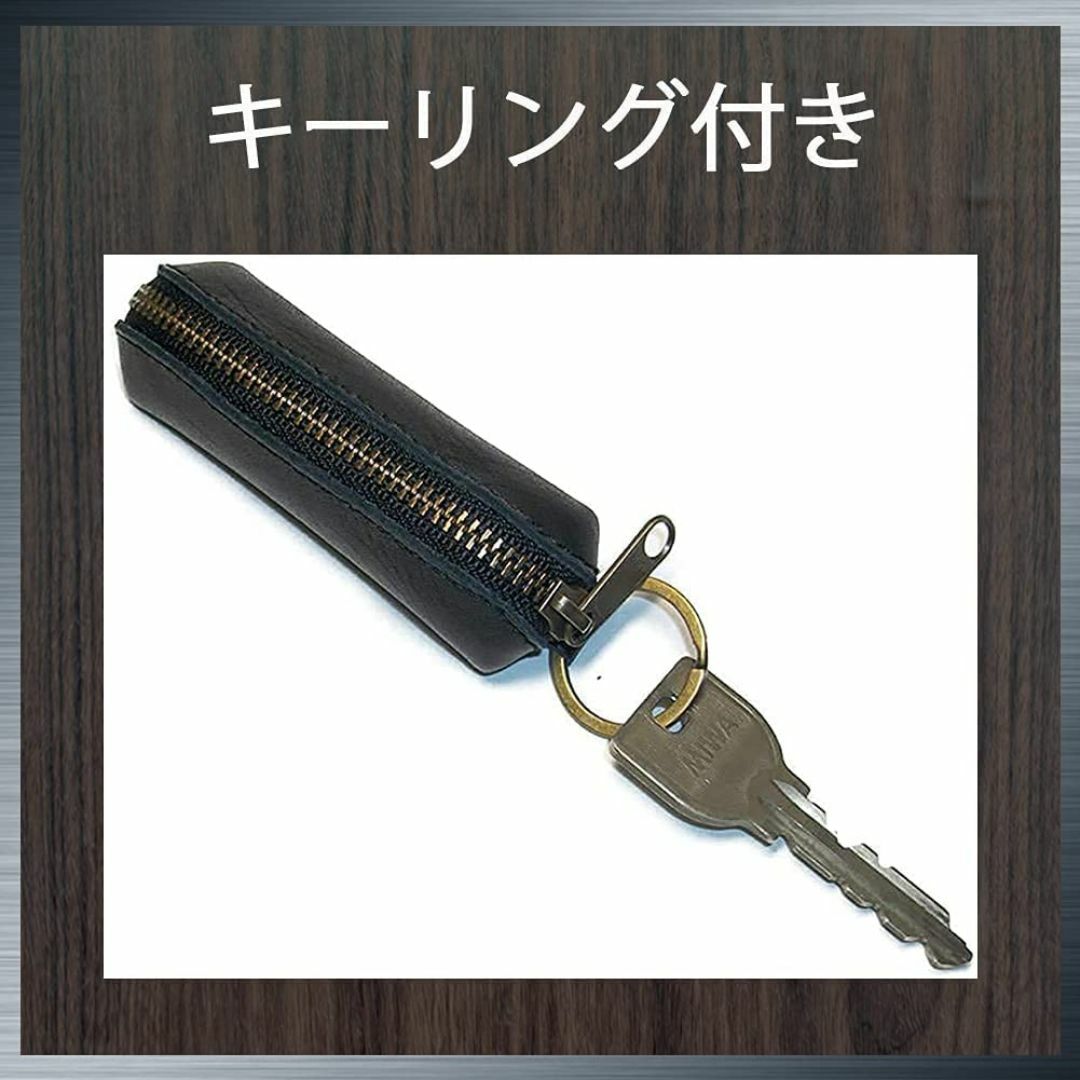 【色:グリーン】[革工房サトウ] 小銭入れ 本革 レザー 革 キーホルダー コイ メンズのバッグ(その他)の商品写真