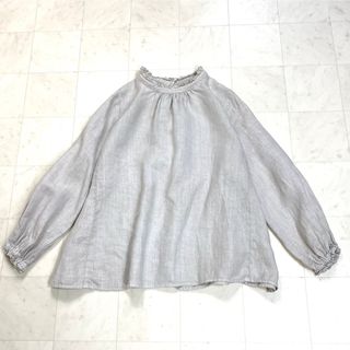 nest Robe - ★ nest Robe ★美品★ リネンスタンドフリルブラウス