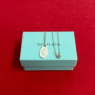 ティファニー(Tiffany & Co.)のほぼ未使用 箱 袋付 TIFFANY&Co. ティファニー リターントゥ オーバル タグ シルバー925 チェーン ネックレス ペンダント シルバー 29787(ネックレス)