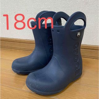 クロックス(crocs)の【crocs】クロックス　レインブーツ　size 18cm c11(長靴/レインシューズ)