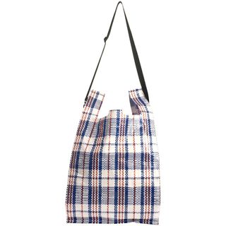 Alwayth × ZEPTEPI オルウェイス × ゼプテピ Chinese Laundry Market Tote チェックマーケットバッグ ブルー×ホワイト(その他)