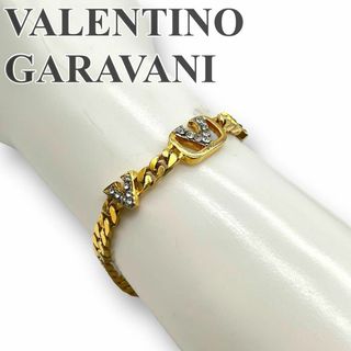 VALENTINO - ヴァレンティ　ガラヴァーニ　ラインストーン　ブレスレット　喜平　1363