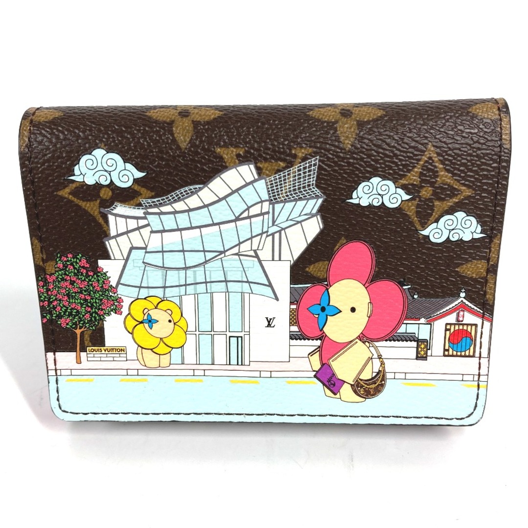 LOUIS VUITTON(ルイヴィトン)のルイヴィトン LOUIS VUITTON ポルトフォイユ ヴィクトリーヌ M81631 モノグラム  ヴィヴィエンヌ 短財布 3つ折り財布 モノグラムキャンバス ブラウン 美品 レディースのファッション小物(財布)の商品写真