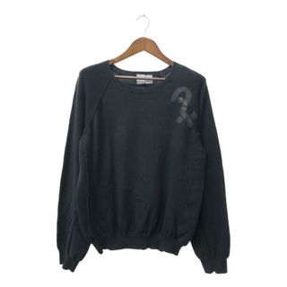 ARMANI EXCHANGE - ARMANI EXCHANGE アルマーニ エクスチェンジ コットン ニット セーター ブラック (メンズ XL) 中古 古着 Q3311