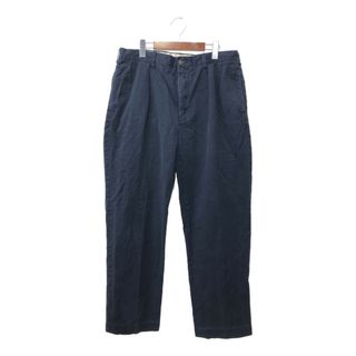 ポロラルフローレン(POLO RALPH LAUREN)の90年代 Polo by Ralph Lauren ポロ ラルフローレン ANDREW PANT 2タック チノパンツ ポロチノ ネイビー (メンズ W36 L32) 中古 古着 Q3314(その他)