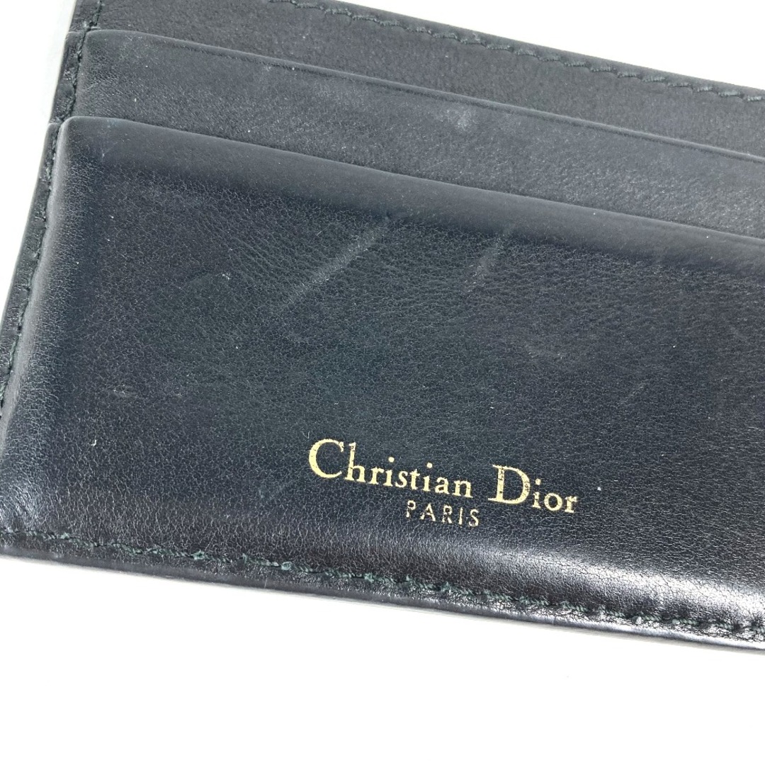 Dior(ディオール)のディオール Dior ロゴ 26-MA-1128 パスケース 名刺入れ カードホルダー カードケース レザー ブラック レディースのファッション小物(パスケース/IDカードホルダー)の商品写真