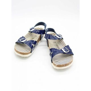 ビルケンシュトック(BIRKENSTOCK)の【夏物 新入荷】★BIRKENSTOCK/ビルケンシュトック★RIO/サンダル/カジュアル/ボーダー/フラット/サンダル/靴 ネイビー/紺 レディース 36【中古】夏 514042(サンダル)