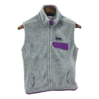 patagonia - patagonia パタゴニア リツール フリース ベスト アウトドア グレー (レディース M) 中古 古着 Q3342