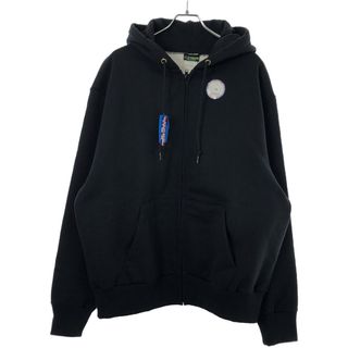 キャンバー(CAMBER)のCAMBER キャンバー CROSS KNIT ZIPPER HOODED コットンポリエステルジップアップパーカー  ブラック XL(パーカー)