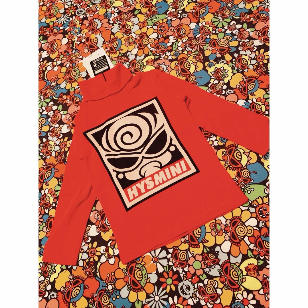 HYSTERIC MINI(ヒステリックミニ)のHYSTERIC MINI タートルネック長袖Tシャツ　ふんわり仕立て　レッド キッズ/ベビー/マタニティのキッズ服女の子用(90cm~)(パジャマ)の商品写真