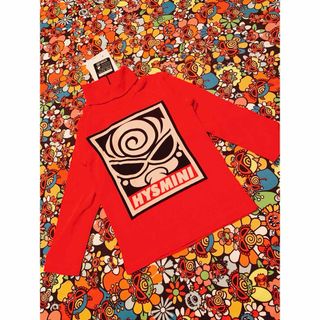 ヒステリックミニ(HYSTERIC MINI)のHYSTERIC MINI タートルネック長袖Tシャツ　ふんわり仕立て　レッド(パジャマ)