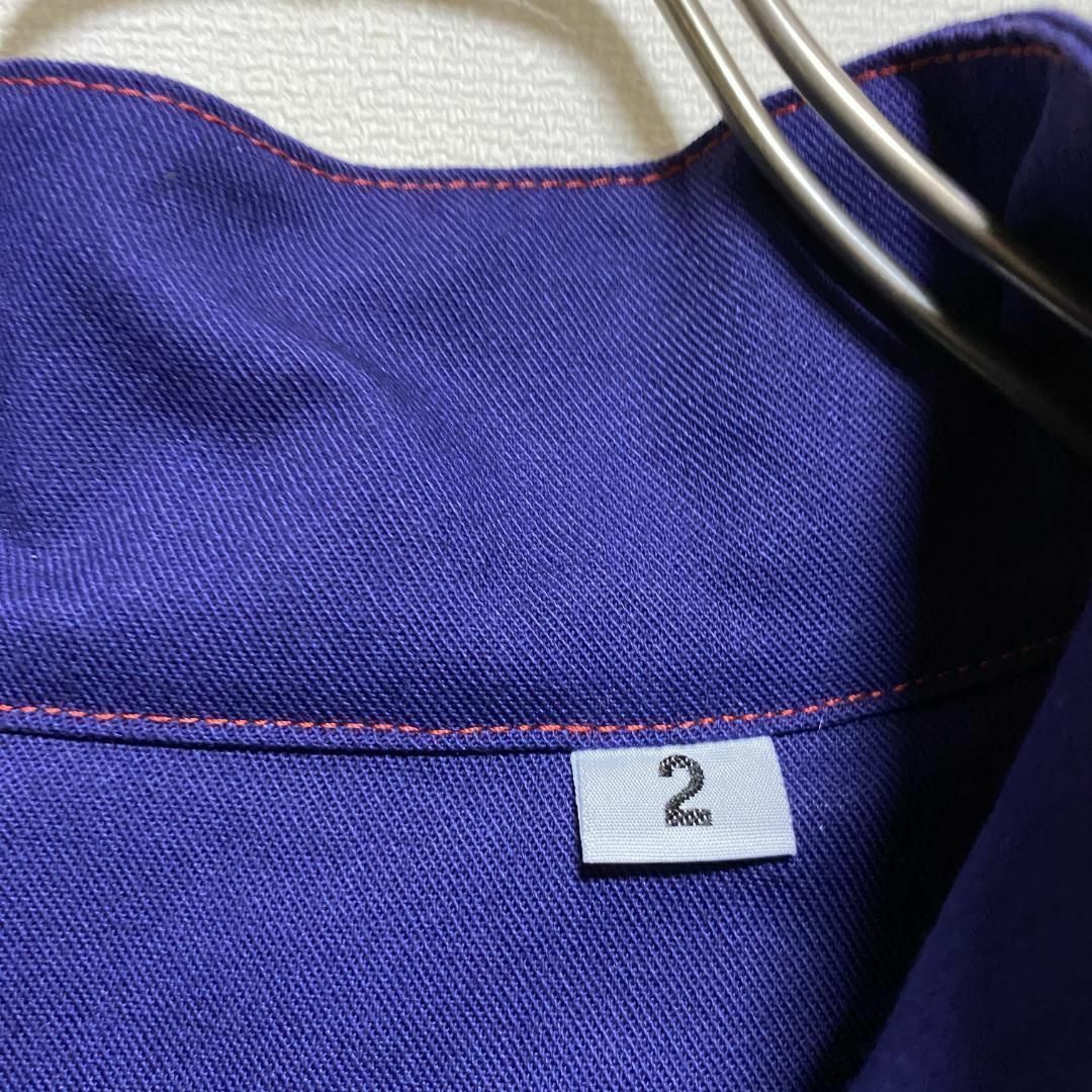 VINTAGE(ヴィンテージ)のユーロ古着　ワークジャケット　カバーオール　企業物　ジップアップ　P618 メンズのジャケット/アウター(カバーオール)の商品写真