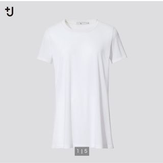 ユニクロ(UNIQLO)のUNIQLO +J スーピマコットンクルーネックT XSサイズ(Tシャツ(半袖/袖なし))