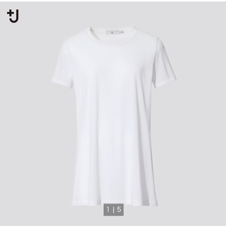 ユニクロ(UNIQLO)のUNIQLO +J スーピマコットンクルーネックT XSサイズ(Tシャツ(半袖/袖なし))
