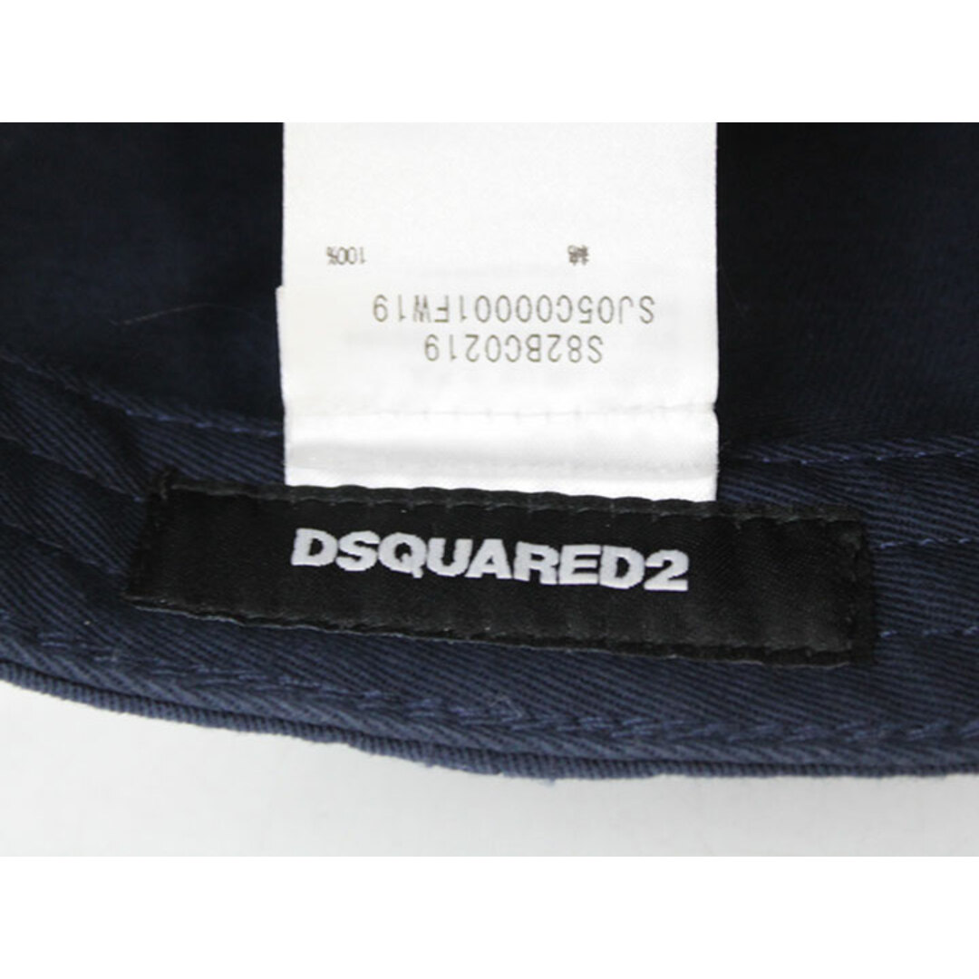 DSQUARED2(ディースクエアード)の【新入荷】◇Dsquared2/ディースクエアード◇ダメージ加工ワッペンキャップ/ベースボールキャップ/刺しゅう/帽子/小物 ネイビー/紺 メンズ レディース ユニセックス【中古】春夏秋冬 hat etc 314042 メンズの帽子(キャップ)の商品写真