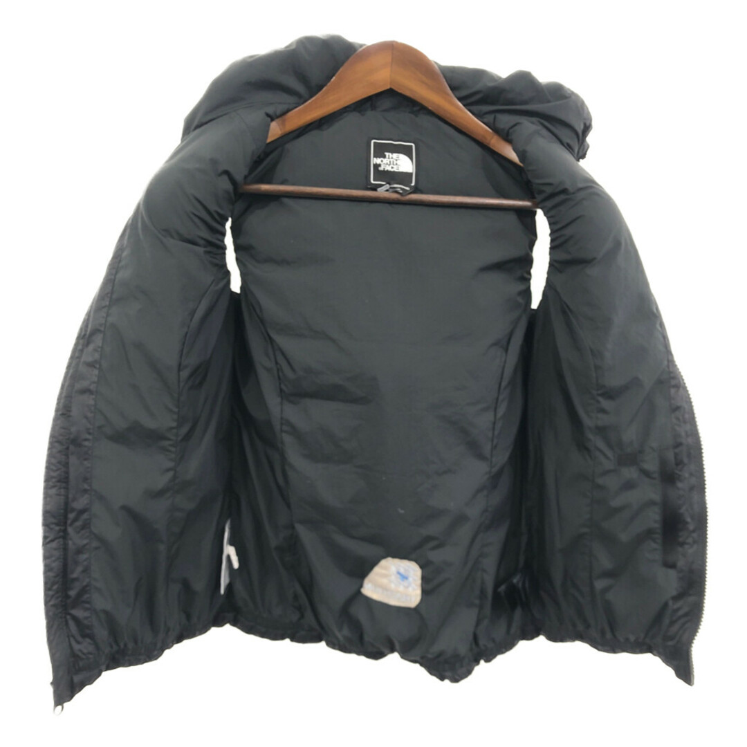 THE NORTH FACE(ザノースフェイス)のTHE NORTH FACE ノースフェイス フーデッド ダウンベスト アウトドア 550フィル ブラック (レディース XS) 中古 古着 Q3402 レディースのジャケット/アウター(ダウンベスト)の商品写真