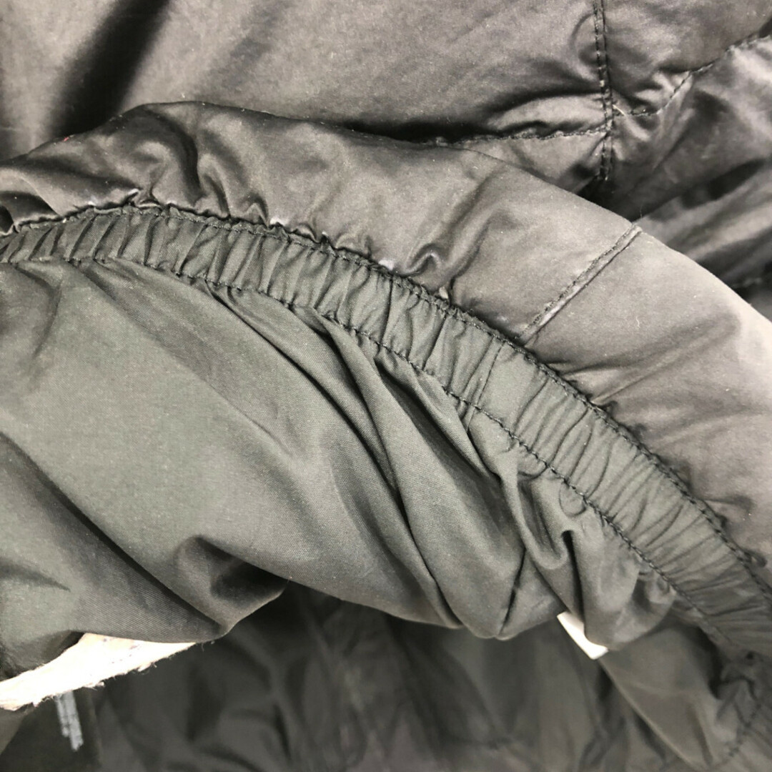 THE NORTH FACE(ザノースフェイス)のTHE NORTH FACE ノースフェイス フーデッド ダウンベスト アウトドア 550フィル ブラック (レディース XS) 中古 古着 Q3402 レディースのジャケット/アウター(ダウンベスト)の商品写真