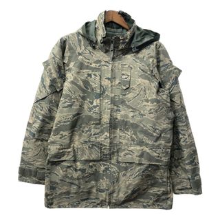 USA製 TENNESSEE APPAREL APECS GORETEXパーカー ジャケット 防水 ミリタリー ABUカモ グレー (メンズ MEDIUM LONG) 中古 古着 Q3399(ミリタリージャケット)