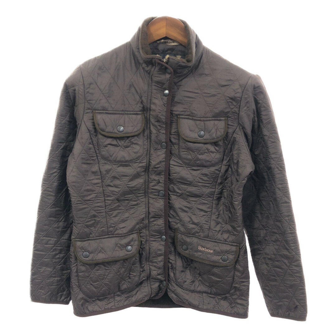 Barbour(バーブァー)のBarbour バブアー ウィンターキルト ジャケット ブラウン (レディース 8) 中古 古着 Q3408 レディースのジャケット/アウター(その他)の商品写真