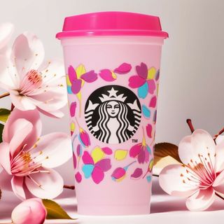 スターバックス(Starbucks)のスタバ　リユーザブルカップ　さくら　桜　SAKURA 2024 カラーチェンジ(タンブラー)