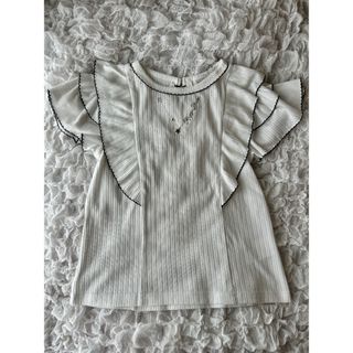 メゾピアノジュニア(mezzo piano junior)の極美品　2way メゾピアノ　ジュニア　デザイントップス　(Tシャツ/カットソー)