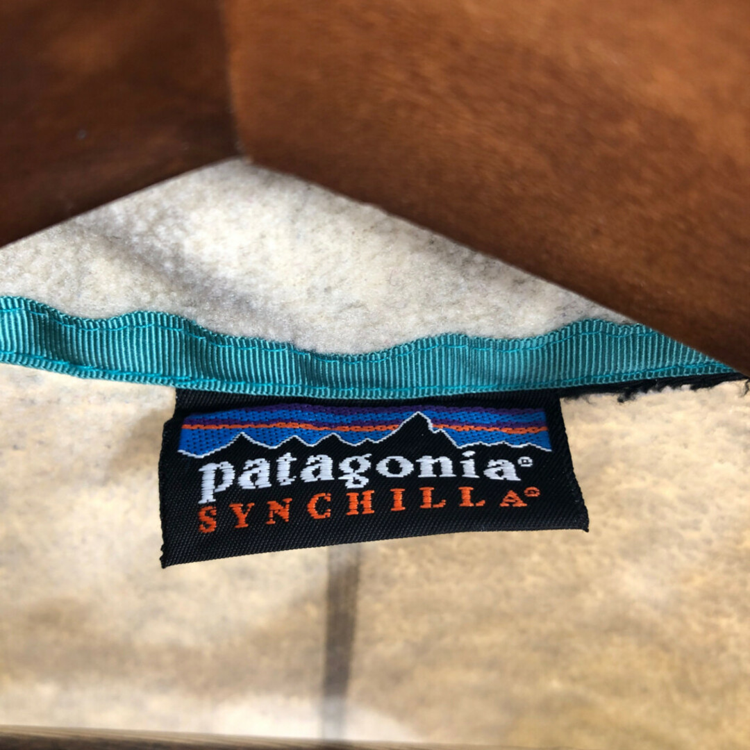 patagonia(パタゴニア)のpatagonia パタゴニア SYNCHILLA シンチラ フリースジャケット アウトドア ベージュ (レディース M相当) 中古 古着 Q3426 レディースのジャケット/アウター(その他)の商品写真