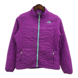 ザノースフェイス(THE NORTH FACE)のTHE NORTH FACE ノースフェイス 中綿 キルティングジャケット アウトドア パープル (レディース M) 中古 古着 Q3425(その他)