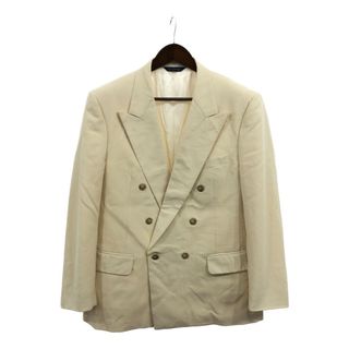 バーバリー(BURBERRY)の90年代 Burberrys バーバリーズ ウール ダブル テーラードジャケット アイボリー (メンズ M) 中古 古着 Q3432(テーラードジャケット)