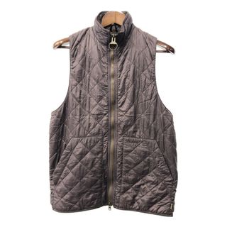 バーブァー(Barbour)のイングランド製 Barbour バブアー ナイロン キルティング ベスト ブラウン (メンズ S) 中古 古着 Q3439(その他)