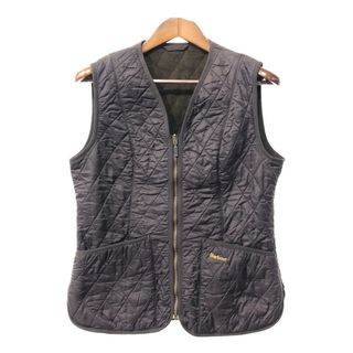 バーブァー(Barbour)のBarbour バブアー キルティング フリース ベスト ブラウン (レディース 12) 中古 古着 Q3440(その他)