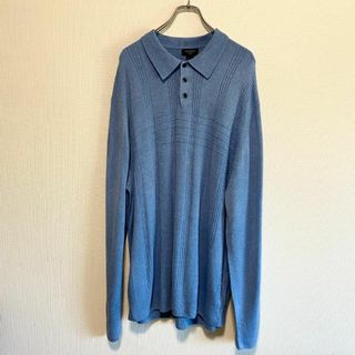 ヴィンテージ(VINTAGE)のアメリカ古着　DOCKERS　アクリルニット　セーター　襟付き　ポロシャツ(ニット/セーター)