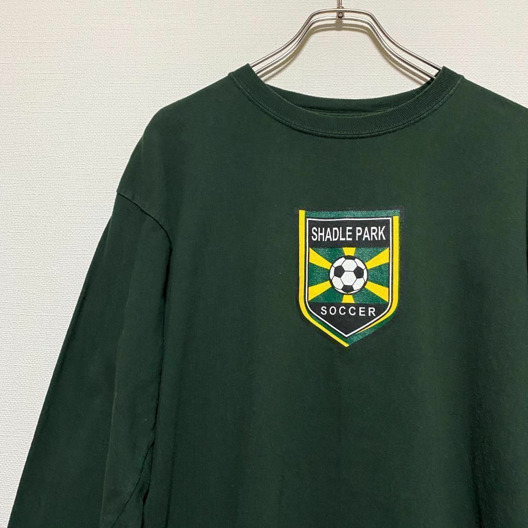 GILDAN(ギルタン)のアメリカ古着　シャドル・パーク高等学校 サッカー　長袖Tシャツ　ロンT　F100 メンズのトップス(Tシャツ/カットソー(七分/長袖))の商品写真