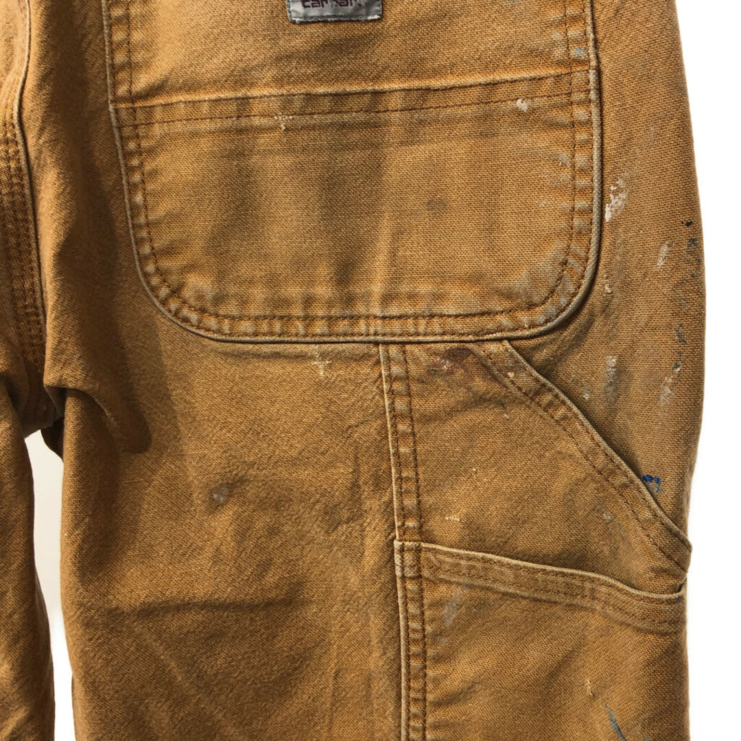 carhartt(カーハート)のCarhartt カーハート ペイント ダック ワーク パンツ ダブルニー ブラウン (メンズ W31 L30) 中古 古着 Q3460 メンズのパンツ(その他)の商品写真