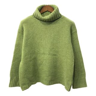 J.Crew - 90年代 J.CREW ジェイクルー タートルネック ウール ニット セーター グリーン (メンズ L) 中古 古着 Q3473