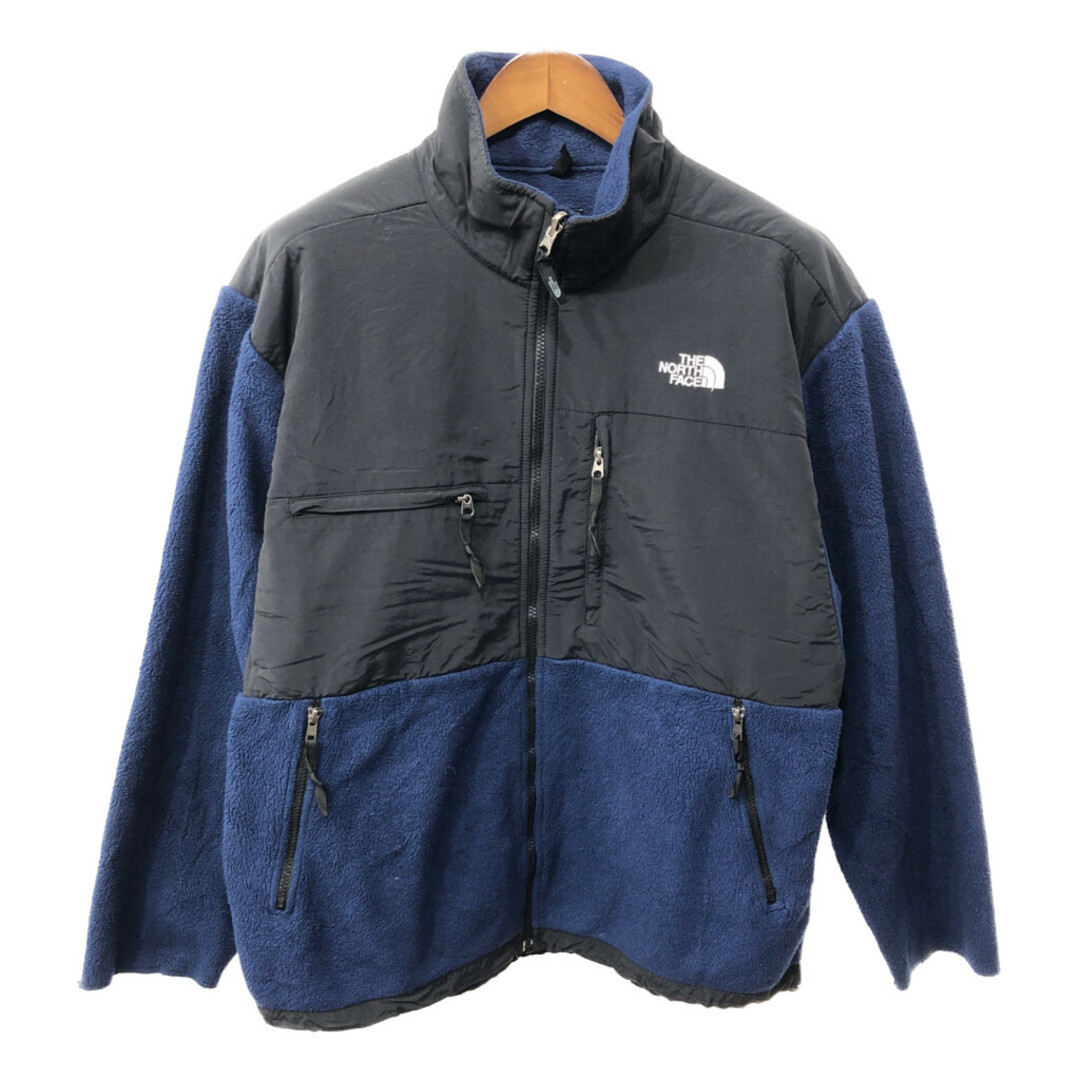 THE NORTH FACE(ザノースフェイス)のTHE NORTH FACE ノースフェイス Denali デナリ POLARTEC ポーラテック フリースジャケット アウトドア ブルー (メンズ XL) 中古 古着 Q3485 メンズのジャケット/アウター(その他)の商品写真