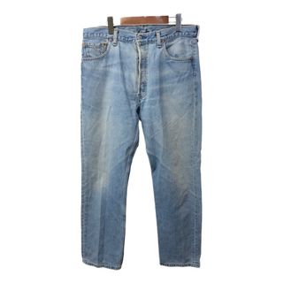 Levi's - 90年代 カナダ製 Levi's リーバイス 501 デニムパンツ アメカジ 無地 ブルー (メンズ W36 L32) 中古 古着 Q3486