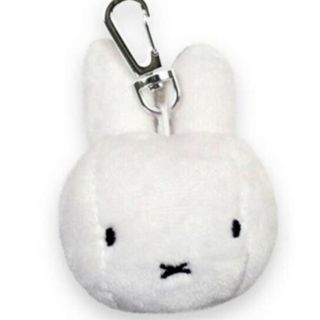 ミッフィー(miffy)の【キーリング】顔だけナインチェぬいぐるみ★シンプルフェイスミッフィーmiffy(キーホルダー)