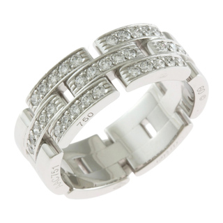 カルティエ(Cartier)のカルティエ マイヨンパンテール リング 指輪 19号 18金 K18ホワイトゴールド ダイヤモンド ユニセックス CARTIER  中古(リング(指輪))