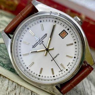 ジャガールクルト(Jaeger-LeCoultre)の【動作良好】ジャガールクルト メンズ腕時計 ホワイト 自動巻き ヴィンテージ(腕時計(アナログ))