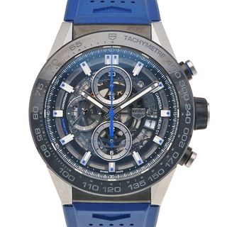 タグホイヤー(TAG Heuer)のタグホイヤー カレラ キャリバーホイヤー01 腕時計 時計 ステンレススチール CAR2A1T-0 自動巻き メンズ 1年保証 TAG HEUER  中古(腕時計(アナログ))