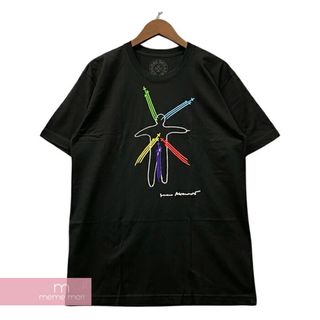 クロムハーツ(Chrome Hearts)のCHROME HEARTS×Marina Abramovic 2023AW S/S Tee クロムハーツ×マリーナ・アブラヒモヴィッチ ショートスリーブTシャツ 半袖カットソー バックスクロール プリント ブラック サイズL【240416】【新古品】【me04】(Tシャツ/カットソー(半袖/袖なし))